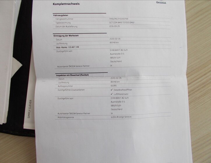 Škoda Octavia Kombi 2,0 l 110 kw