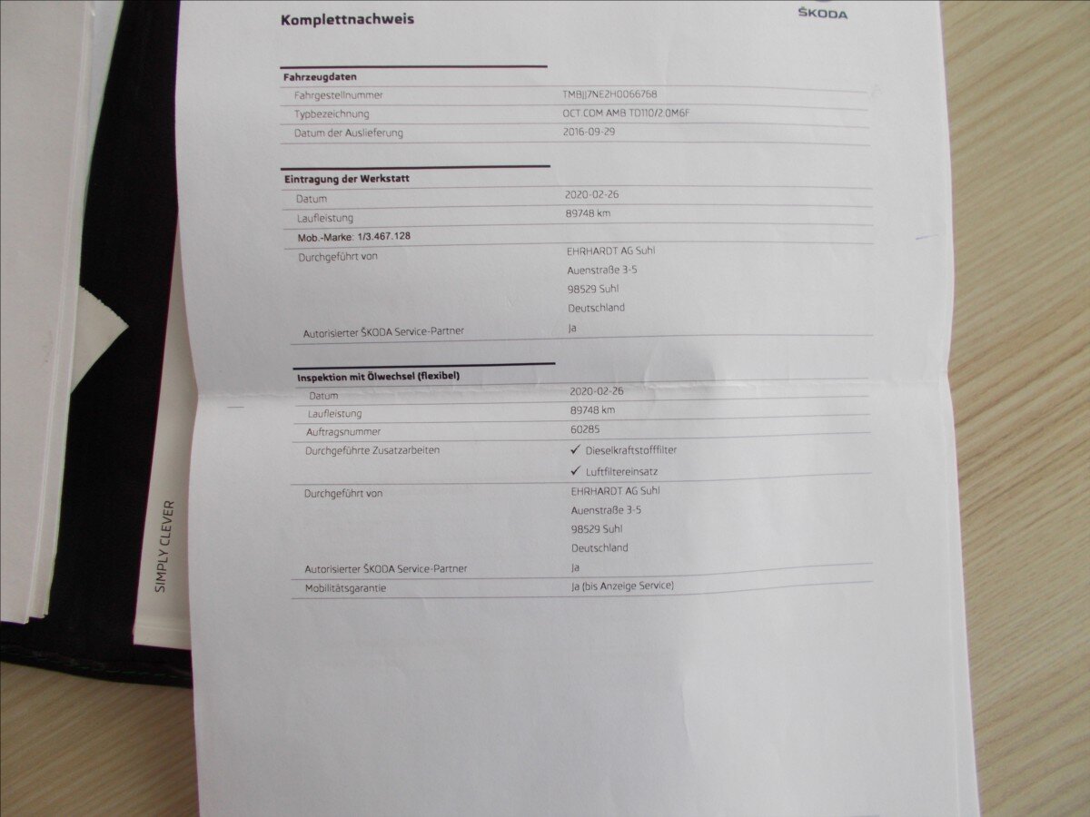 Škoda Octavia Kombi 2,0 l 110 kw