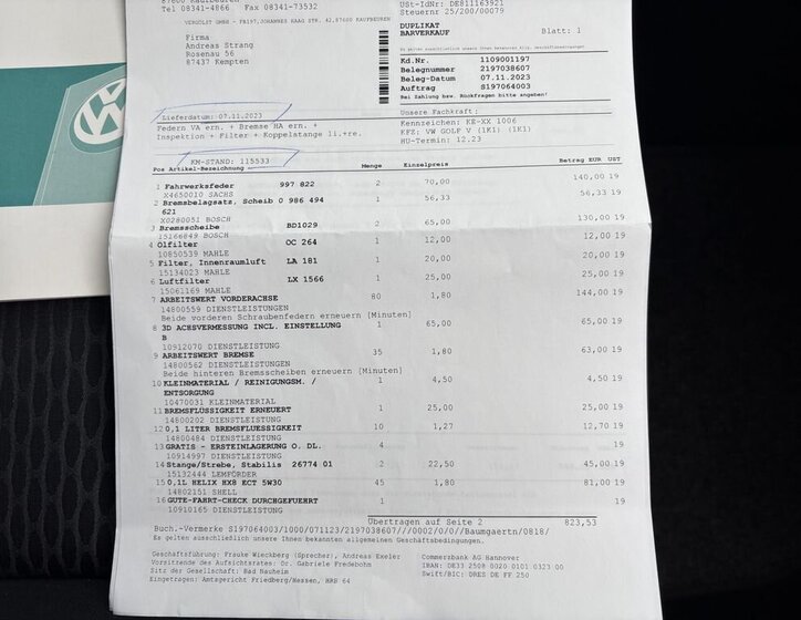 Volkswagen Golf Hatchback 1,6 l 75 kw