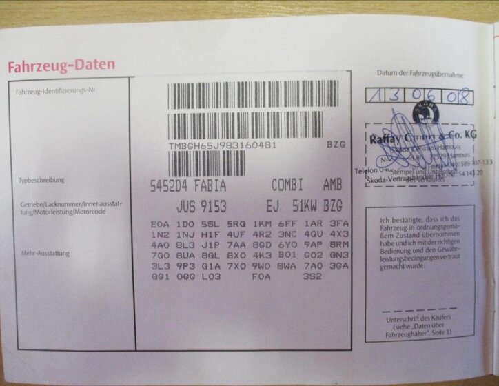 Škoda Fabia Kombi 1,2 l 51 kw