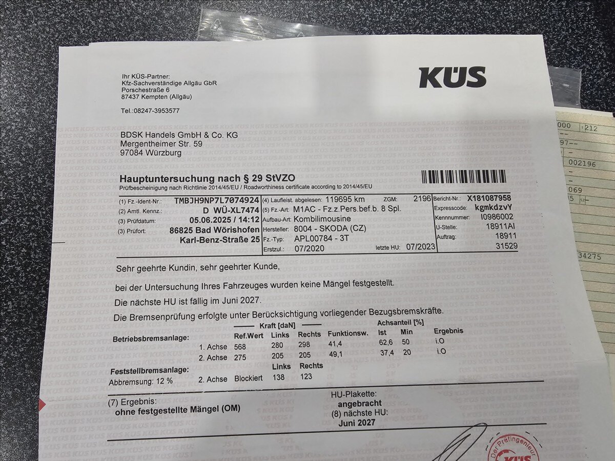 Škoda Superb Kombi 2,0 l 110 kw