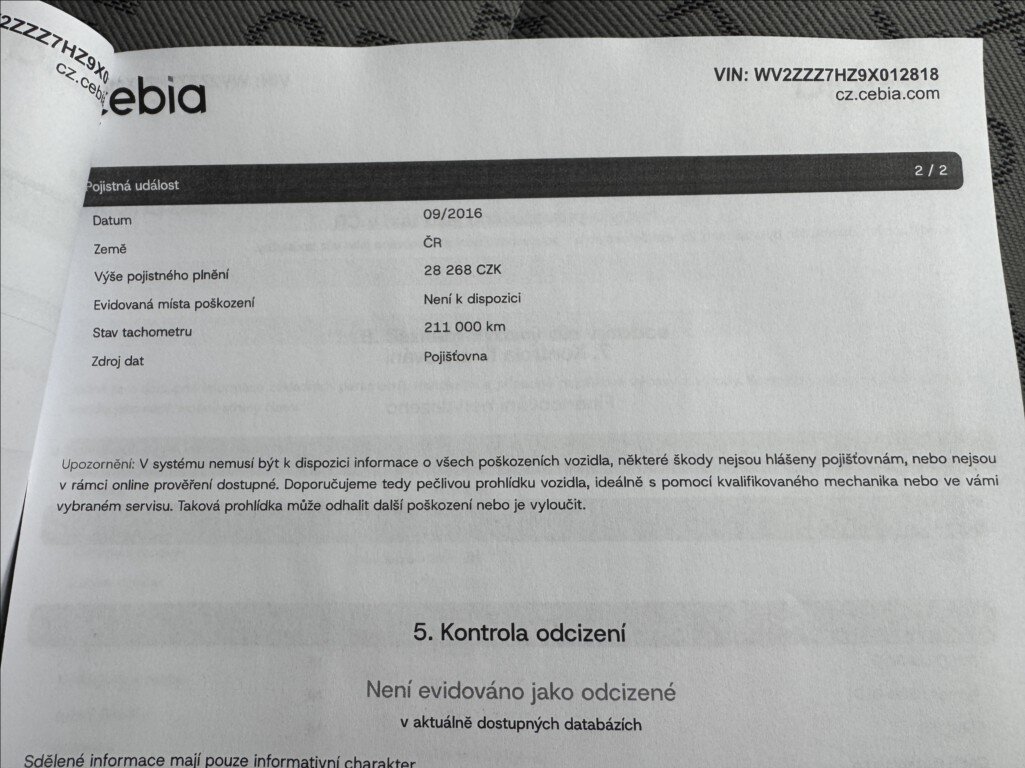 Volkswagen Transporter Kombi 1,9 l 90 kw