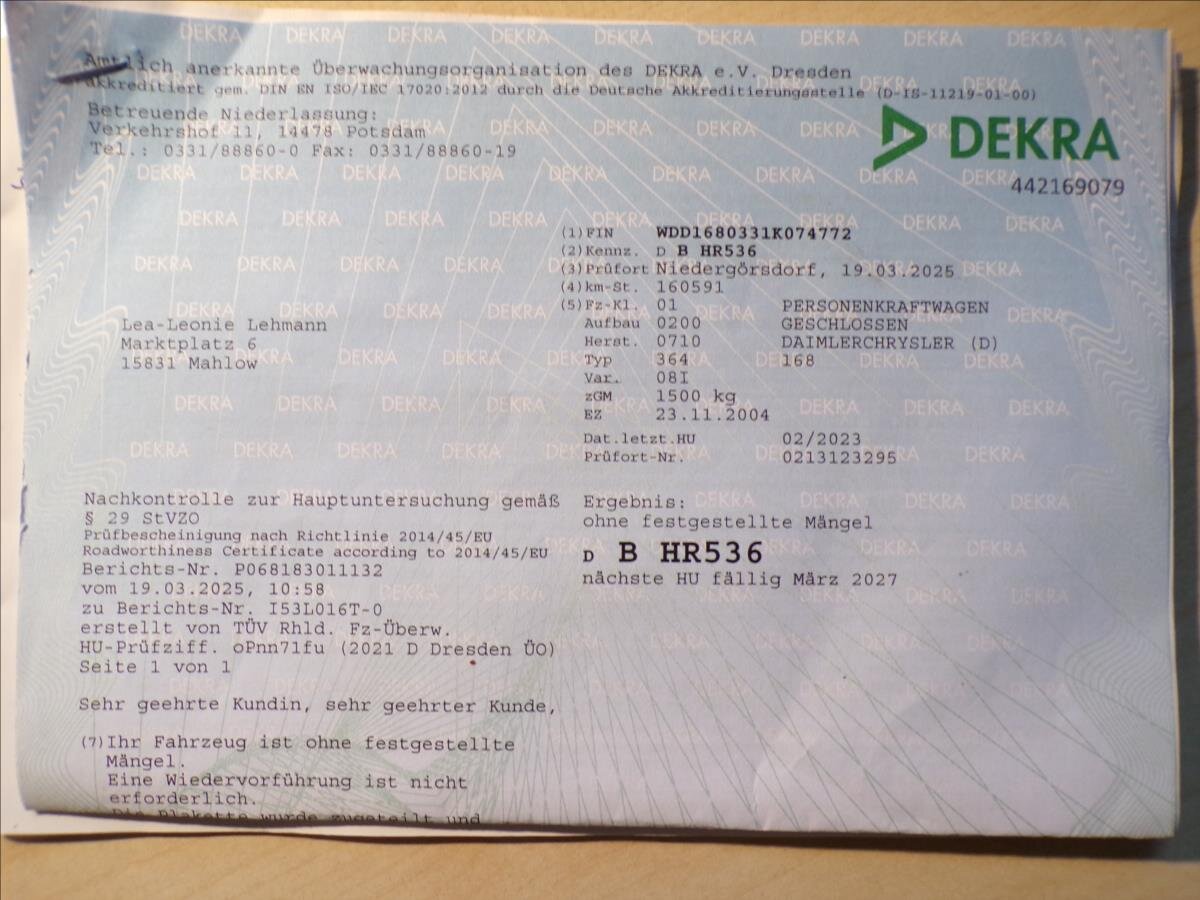 Mercedes-Benz Třídy A Kombi 1,6 l 75 kw