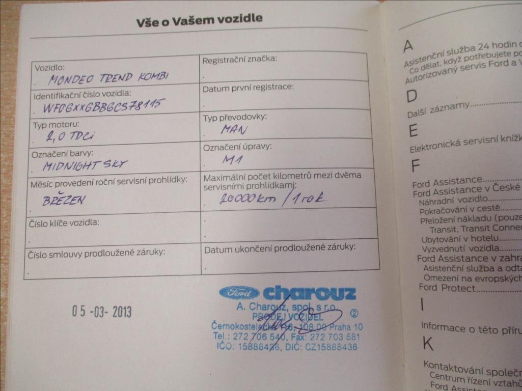 Ford Mondeo Kombi 2,0 l 103 kw