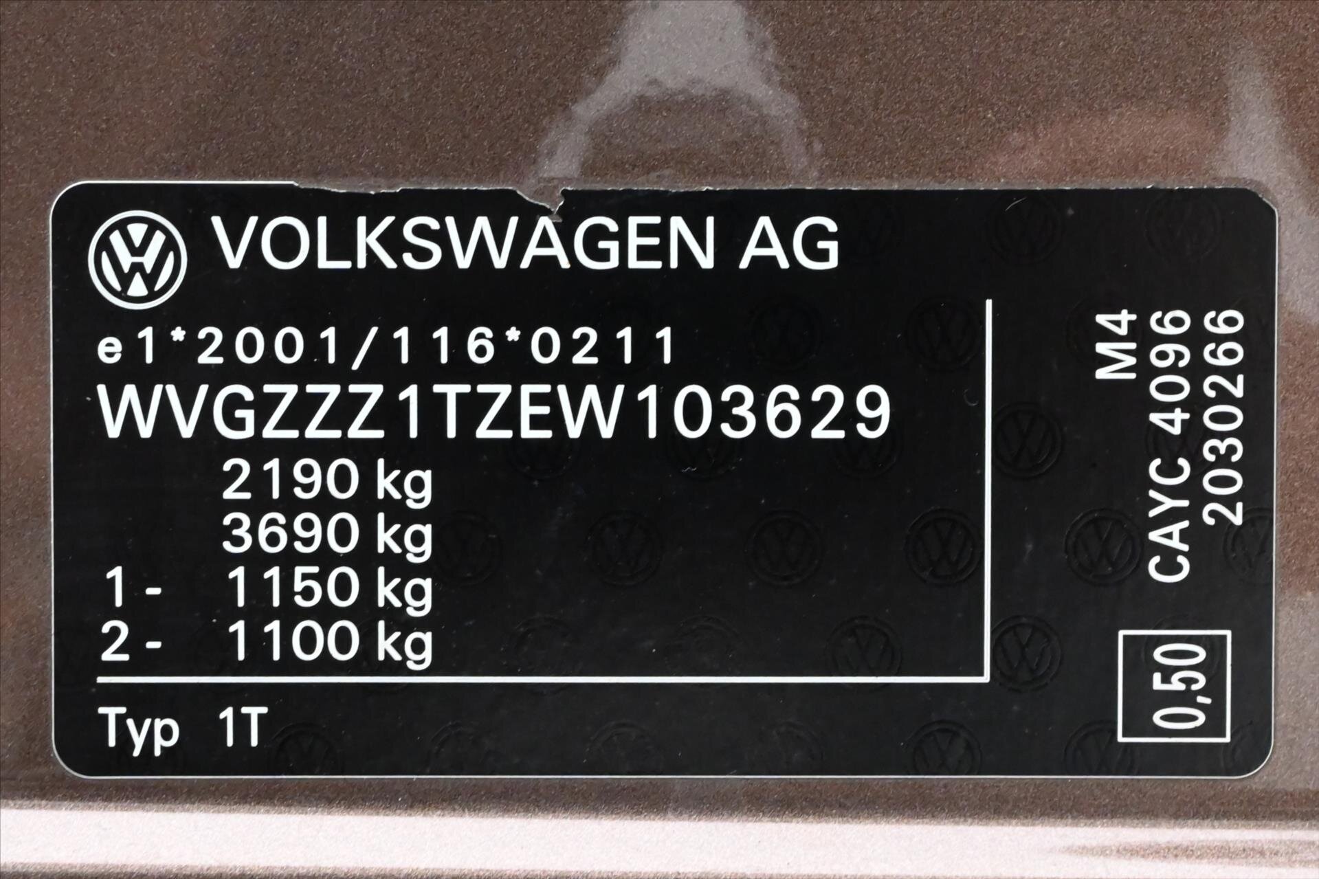 Volkswagen Touran MPV 1,6 l 77 kw