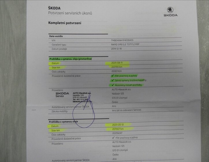 Škoda Rapid Hatchback 1,2 l 77 kw