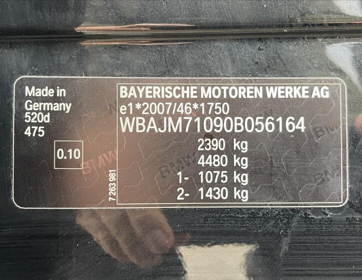 BMW Řada 5 Kombi 2,0 l 140 kw