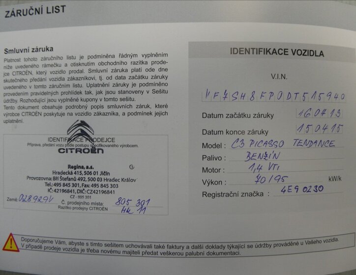 Citroën C3 Picasso MPV 1,4 l 70 kw