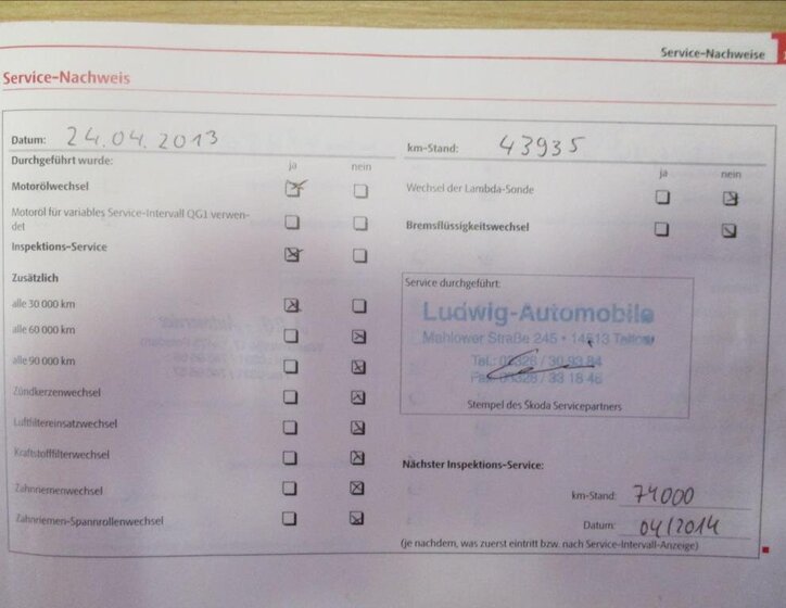 Škoda Fabia Kombi 1,2 l 51 kw