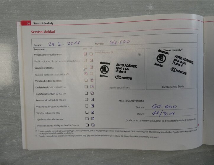 Škoda Octavia Sedan / Limuzína 1,6 l 75 kw