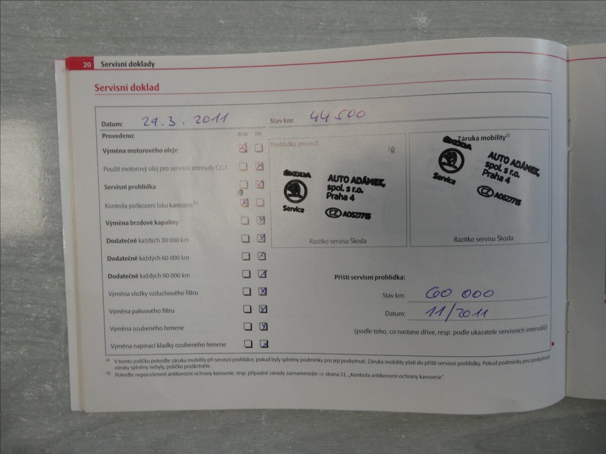 Škoda Octavia Sedan / Limuzína 1,6 l 75 kw