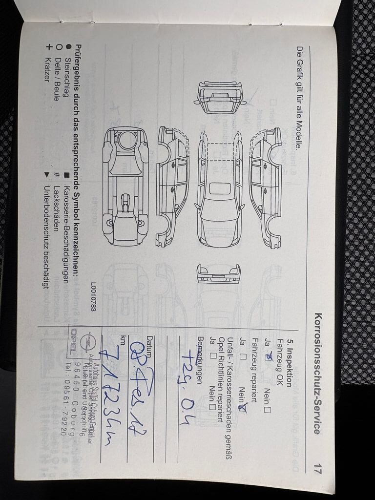 Opel Zafira MPV 1,6 l 110 kw