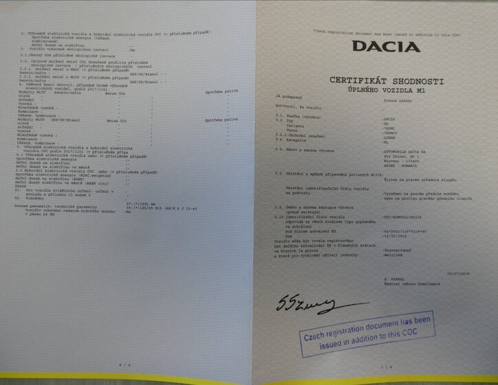 Dacia Logan Kombi 999,0 54 kw