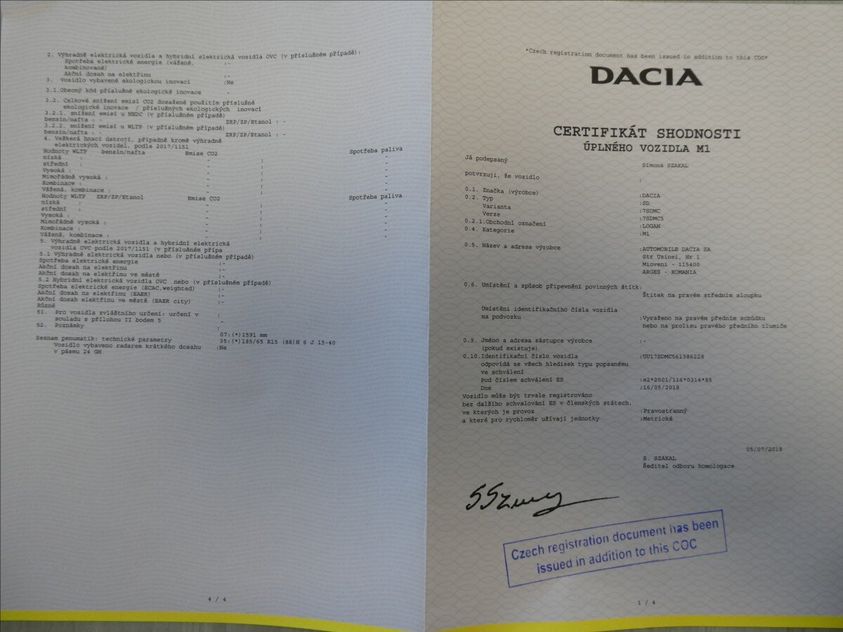 Dacia Logan Kombi 999,0 54 kw