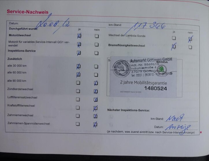 Škoda Octavia Kombi 2,0 l 103 kw