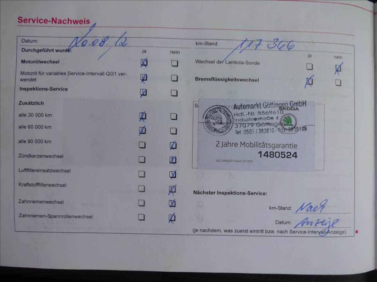 Škoda Octavia Kombi 2,0 l 103 kw