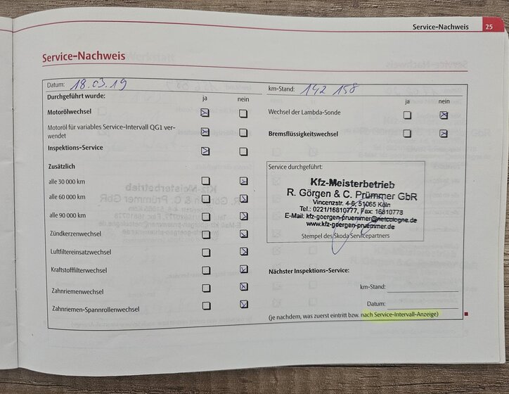 Škoda Octavia Kombi 2,0 l 103 kw