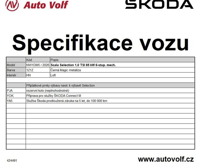 Škoda Scala Hatchback 999,0 85 kw