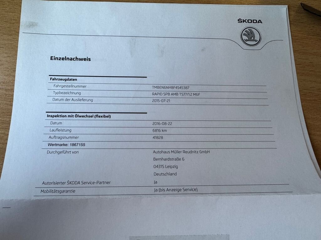 Škoda Rapid Hatchback 1,2 l 77 kw