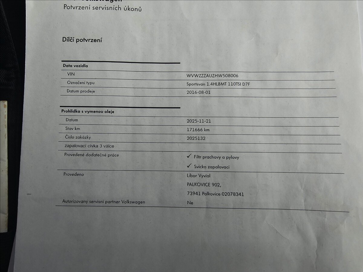 Volkswagen Golf Sportsvan Kombi 1,4 l 110 kw