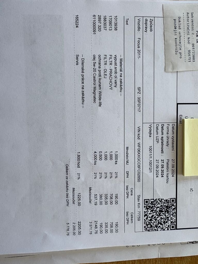 Ford Focus Kombi 1,6 l 77 kw