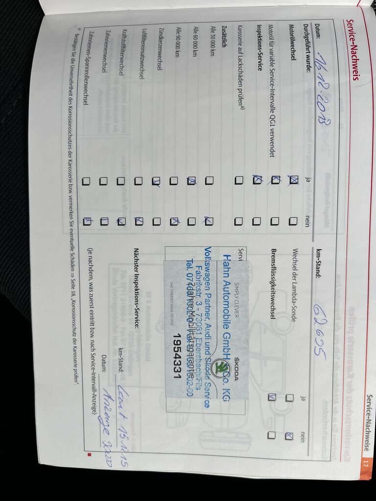 Škoda Octavia Kombi 1,4 l 90 kw