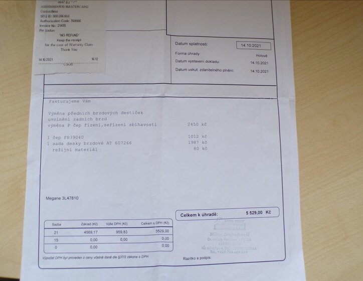 Renault Mégane Hatchback 1,6 l 74 kw