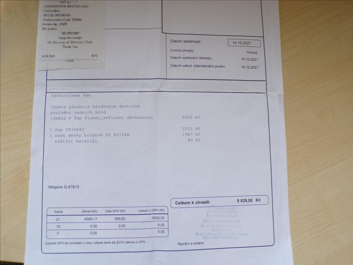Renault Mégane Hatchback 1,6 l 74 kw
