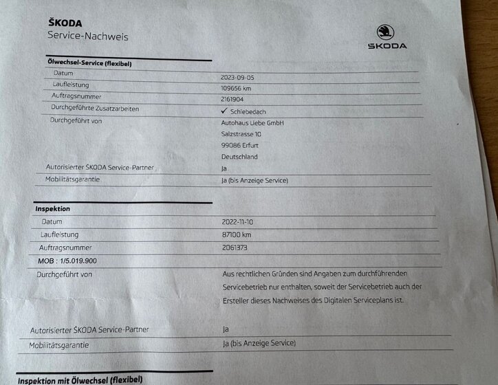 Škoda Superb Kombi 1,8 l 132 kw