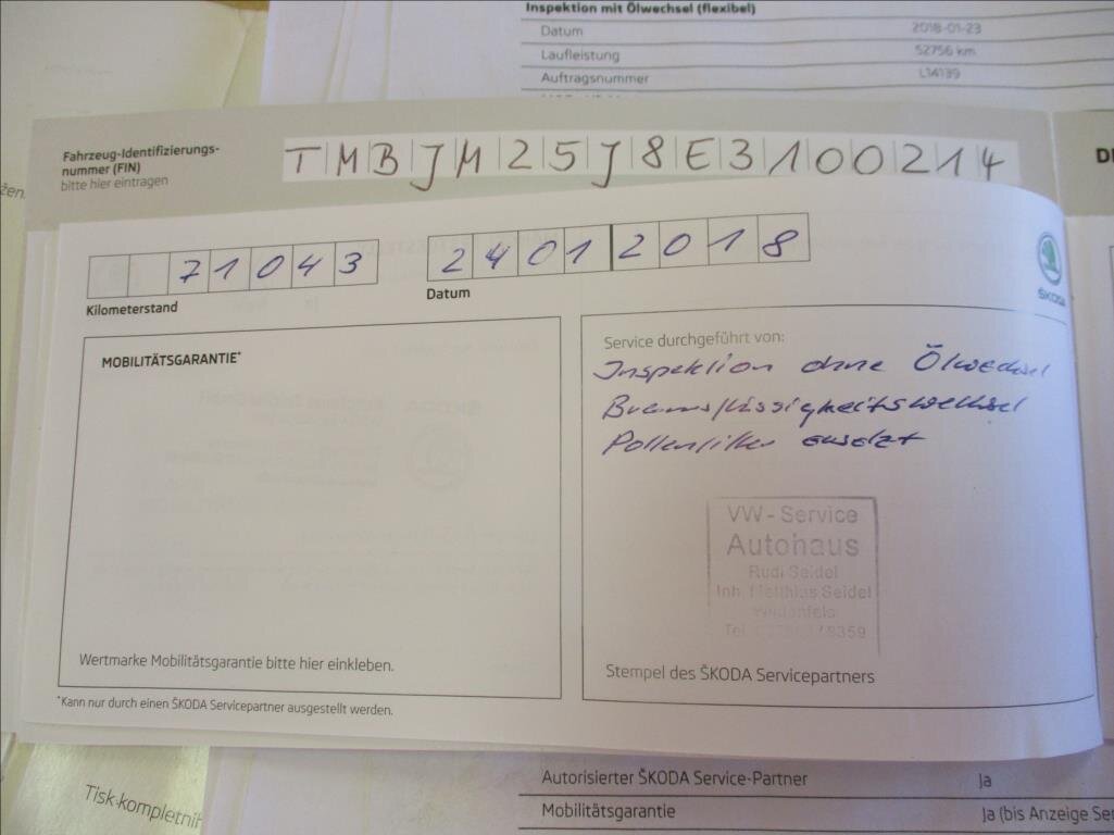 Škoda Fabia Kombi 1,2 l 63 kw