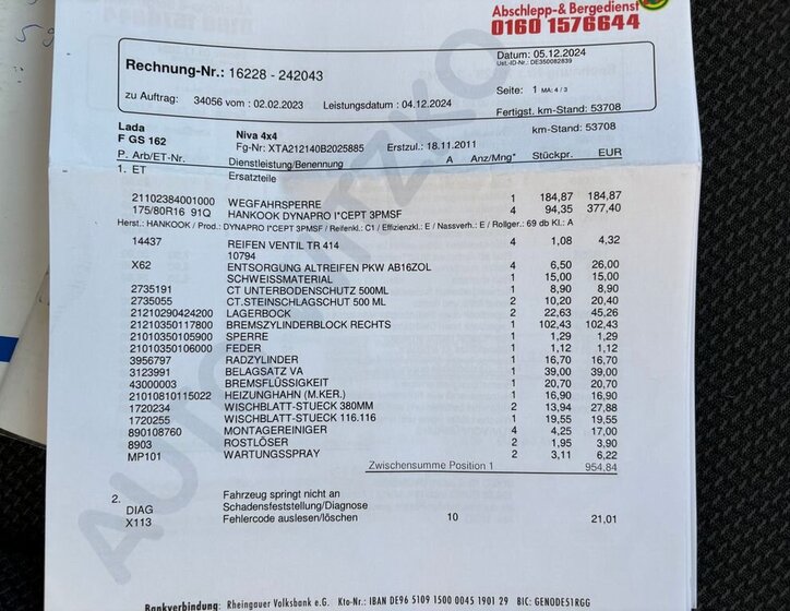 Lada Niva SUV 1,7 l 61 kw