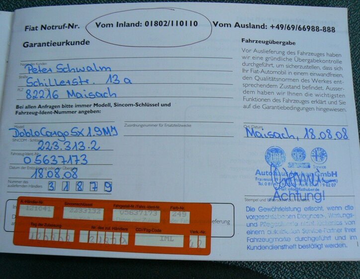 Fiat Dobló cargo Ostatní 1,9 l 74 kw