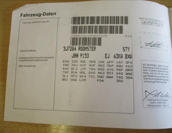 Škoda Roomster Kombi 1,4 l 63 kw