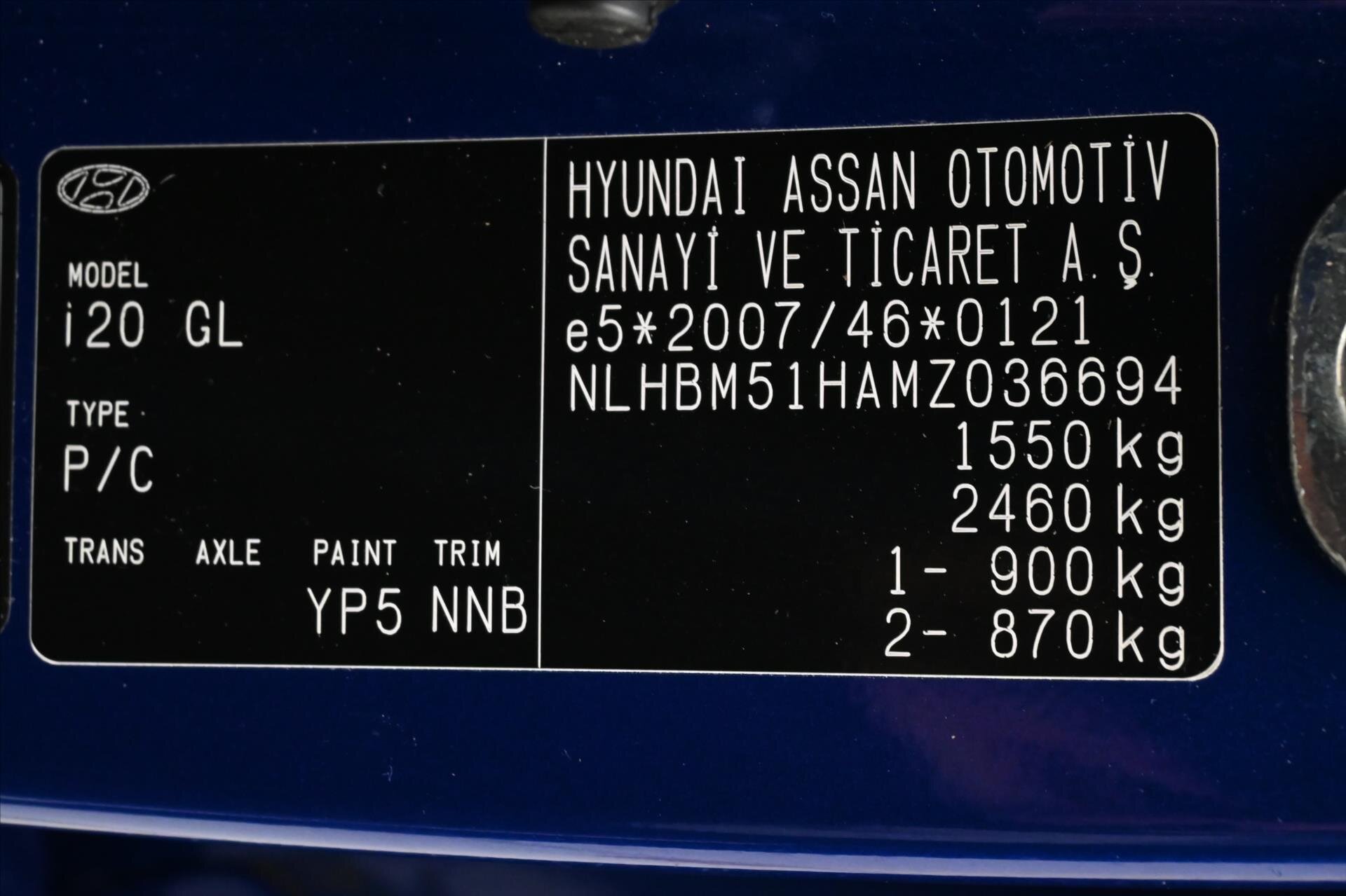 Hyundai i20 Hatchback 1,2 l 61 kw