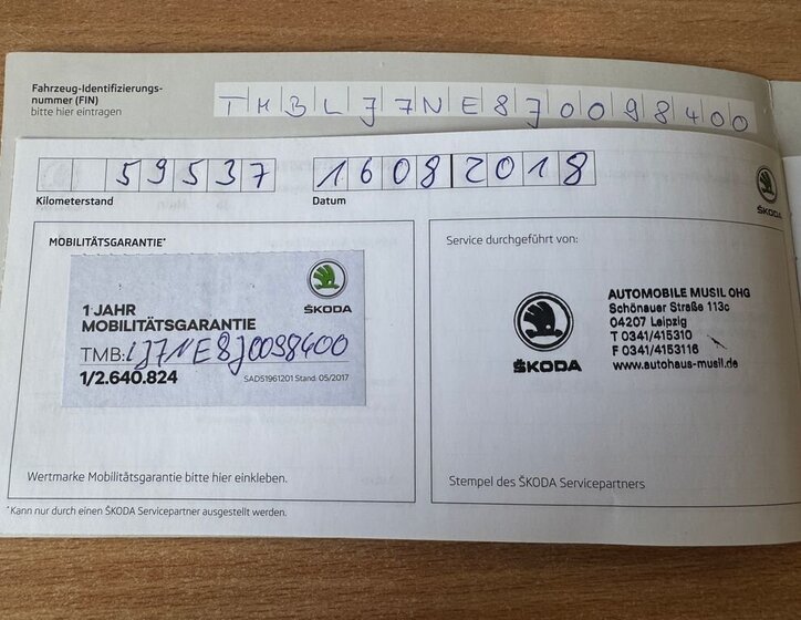 Škoda Octavia Kombi 2,0 l 110 kw