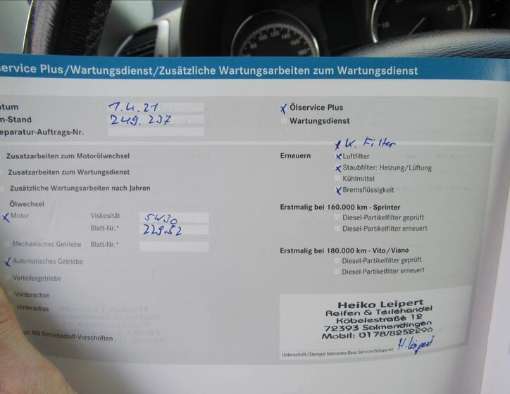 Mercedes-Benz Viano Kombi 3,0 l 150 kw