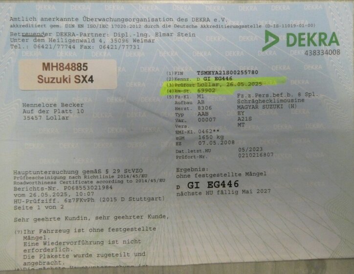 Suzuki SX4 Hatchback 1,6 l 79 kw