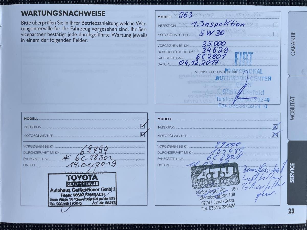 Fiat Dobló MPV 1,6 l 88 kw