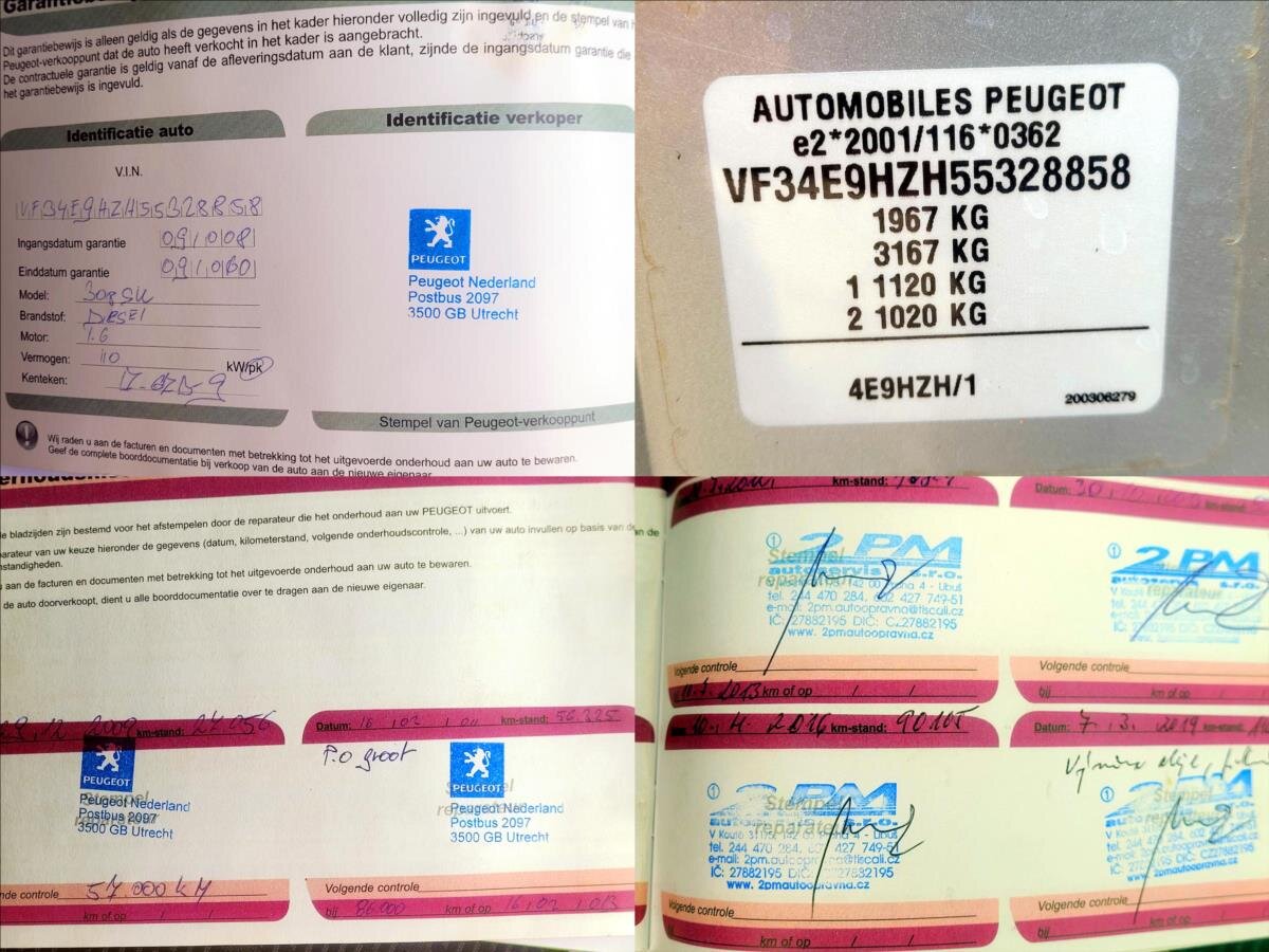 Peugeot 308 Kombi 1,6 l 80 kw