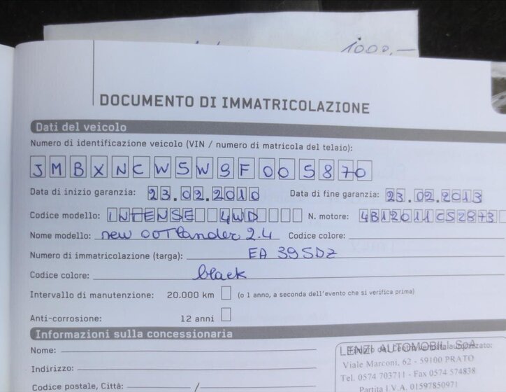 Mitsubishi Outlander SUV / Terénní 2,4 l 125 kw