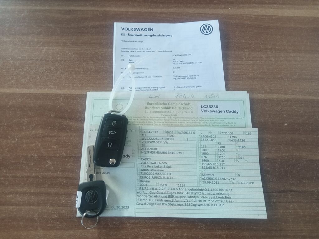 Volkswagen Caddy Kombi 1,2 l 77 kw