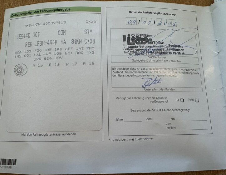 Škoda Octavia Kombi 1,6 l 81 kw