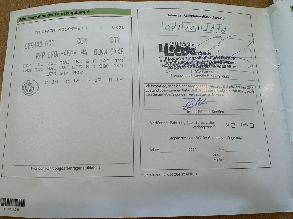 Škoda Octavia Kombi 1,6 l 81 kw