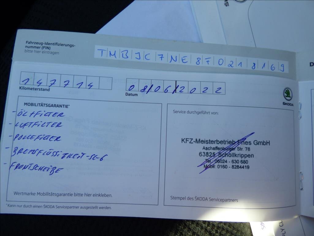 Škoda Octavia Kombi 1,4 l 103 kw