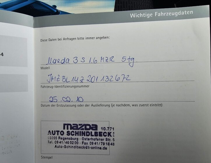 Mazda 3 Hatchback 1,6 l 77 kw