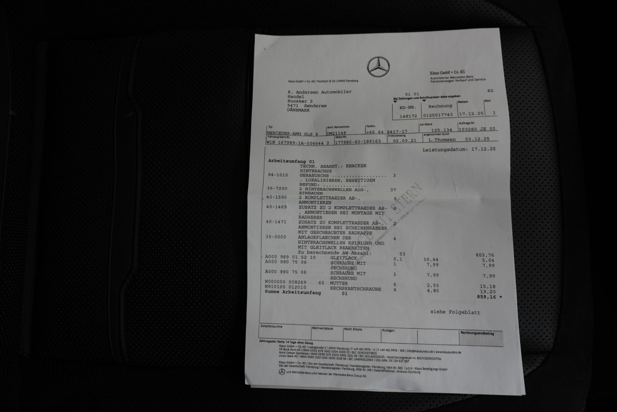 Mercedes-Benz GLS SUV / Terénní 4,0 l 450 kw