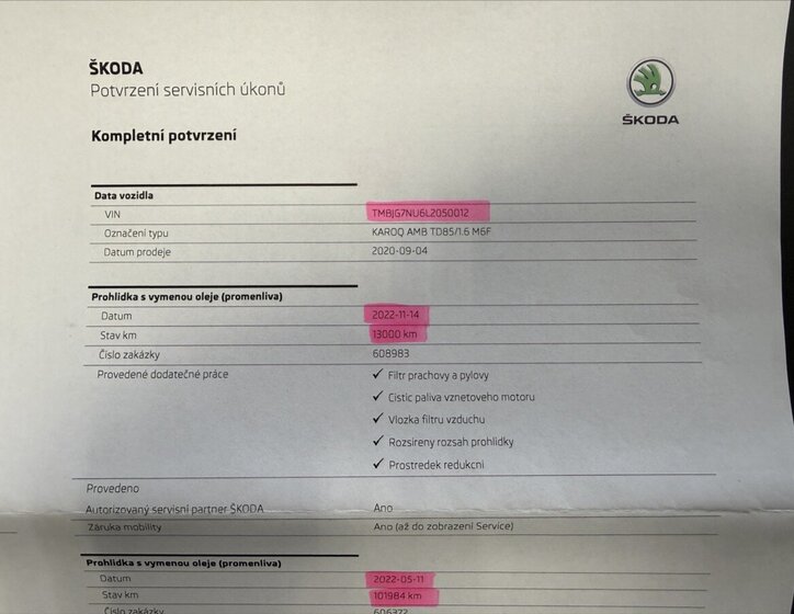 Škoda Karoq SUV / Terénní 1,6 l 85 kw