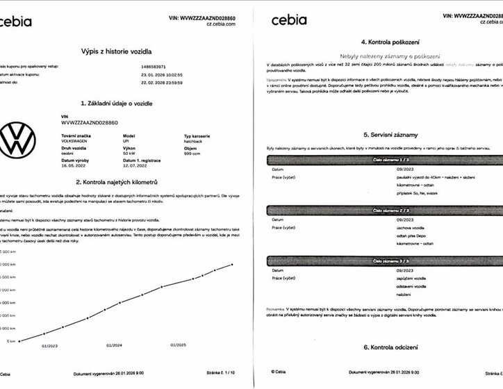 Volkswagen up! Hatchback 999,0 50 kw