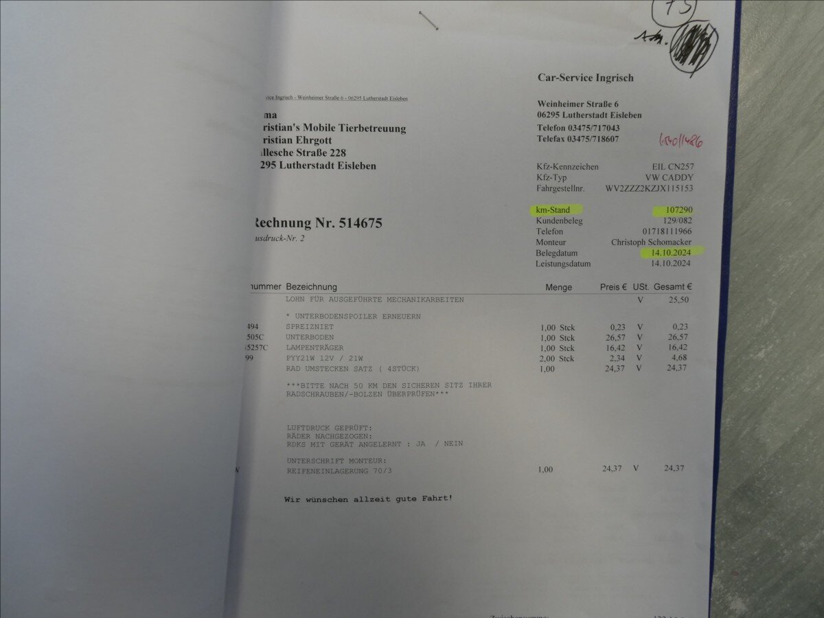 Volkswagen Caddy MPV 2,0 l 75 kw