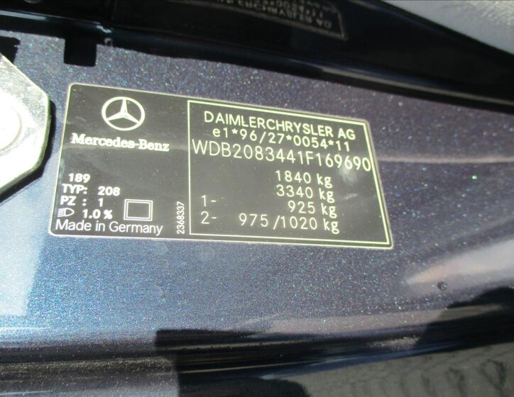 Mercedes-Benz CLK Kupé 2,0 l 120 kw